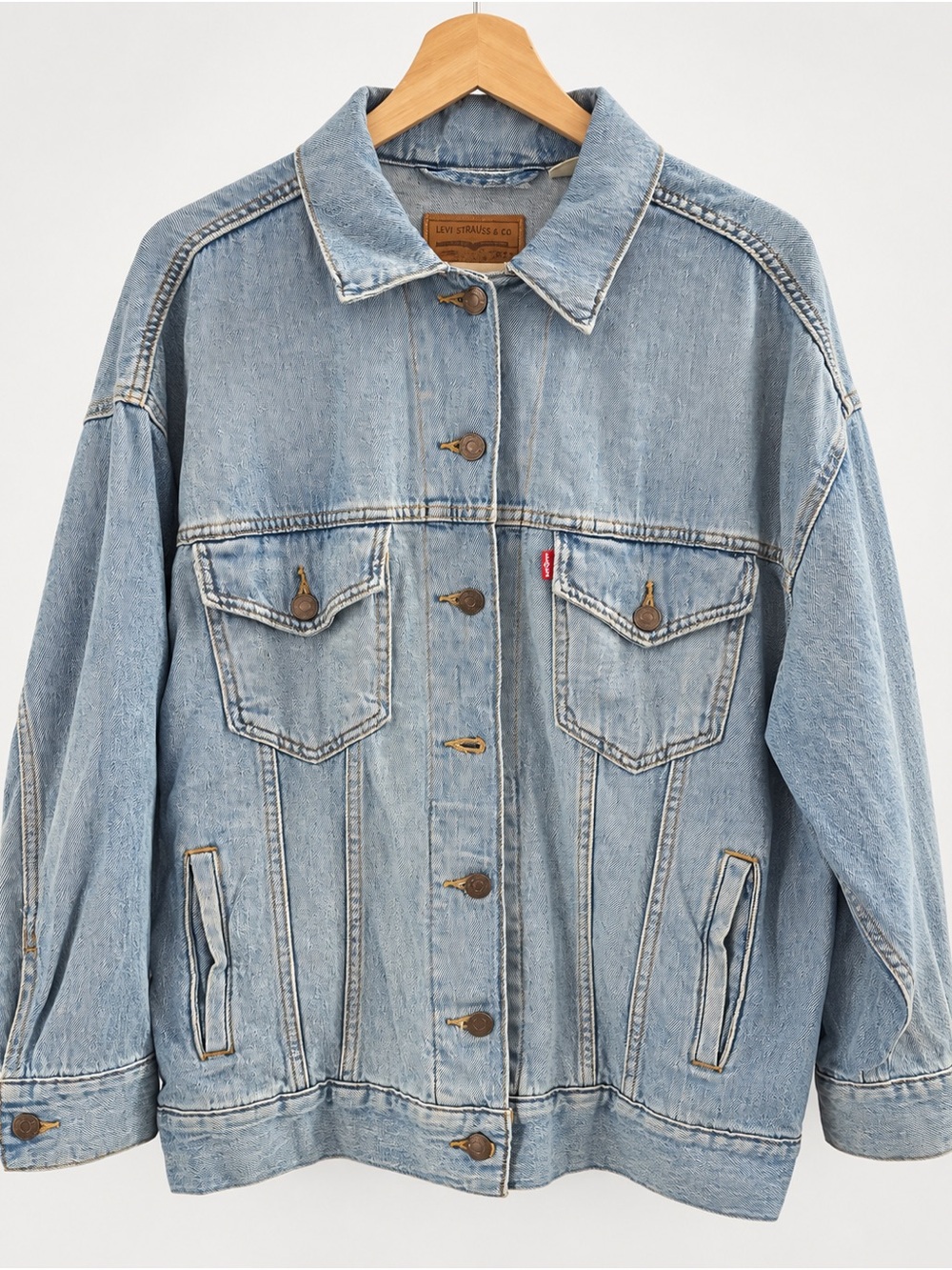 Levi's Light Wash Blue Denim Trucker Jacket